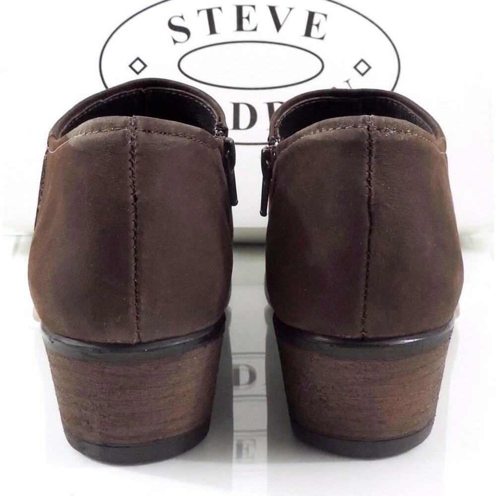 Women's Shoes Steve Madden KATYY KATY Ankle Boots Booties Brown Nubuck Size 9.5 - Picture 6 of 8